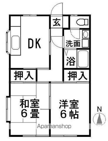 光コーポの間取り写真
