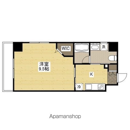 広島県広島市西区中広町２丁目[1K/29.07m2]の間取図