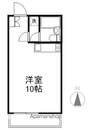 クーフナガノ[1R/28m2]の間取図