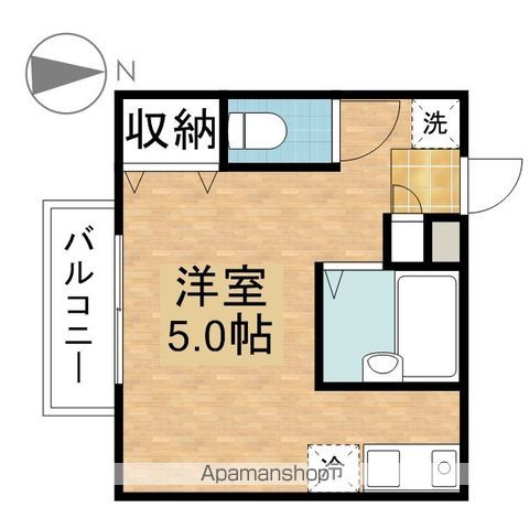 【府中市朝日町のアパートの間取り】