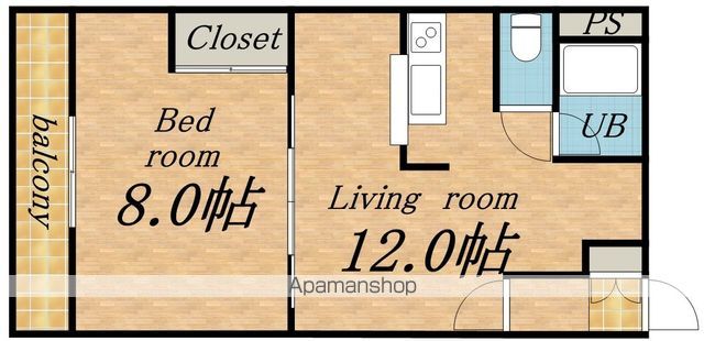 LEE SPACE北27条の間取り写真