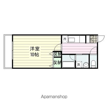 レジデンツ　Ｓ・Ｓ[1K/33.5m2]の間取図