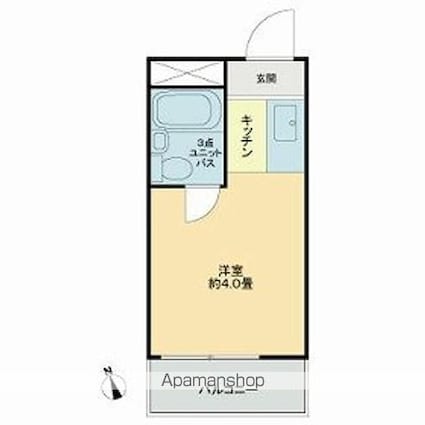 メゾン・ド・エクセレ[1R/12.03m2]の間取図