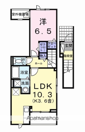 ブリアンテ[1LDK/43.9m2]の間取図