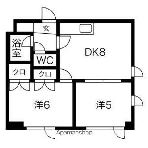 ダイユウハイツ伏古の間取り写真