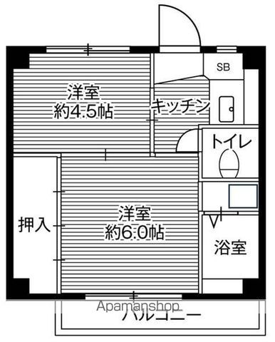 【ビレッジハウス菅田４号棟の間取り】