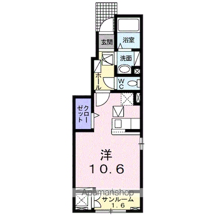 グリーンヒルズＡ[1R/32.43m2]の間取図