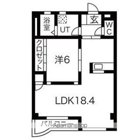 岐阜市六条東のマンションの間取り