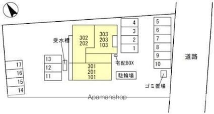 プティペル[1LDK/52.96m2]の配置図
