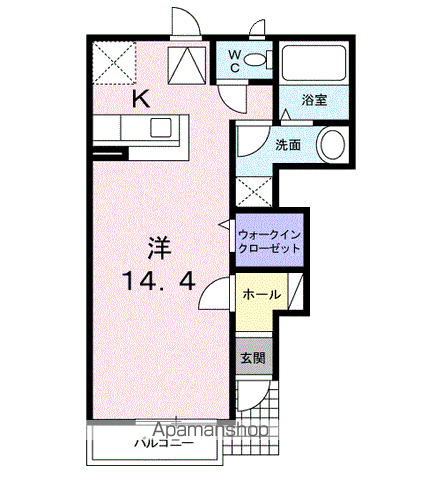 アブニールの間取り写真