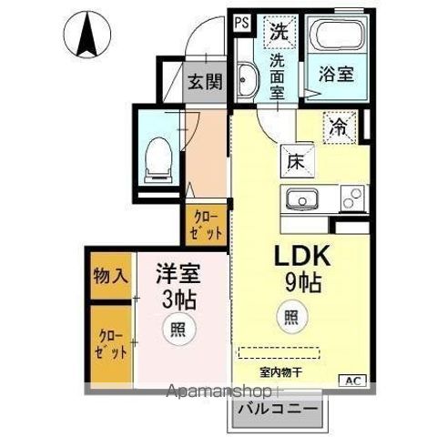 バレンティアの間取り写真