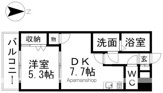 ワイズタワー徳川の間取り写真