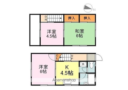 広島県福山市駅家町大字万能倉[3K/49.67m2]の間取図