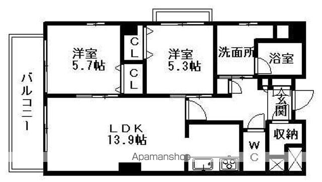 グランヴェル西山 2号館の間取り写真