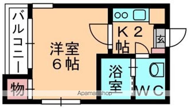 【千葉市中央区本町のアパートの間取り】