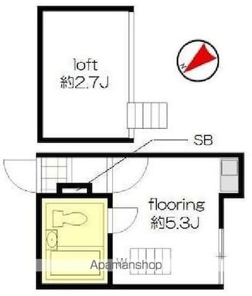 ＣＬＡＳＳＥＡＩ[1R/12m2]の間取図