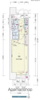 プレサンス丸の内リラティ[1K/29.94m2]の間取図