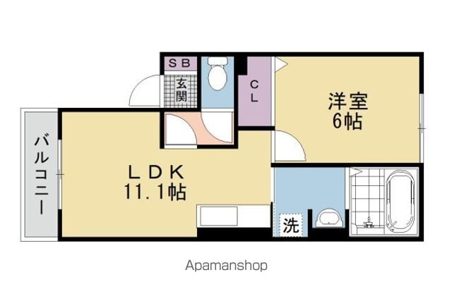 DーROOM白鳳の間取り写真