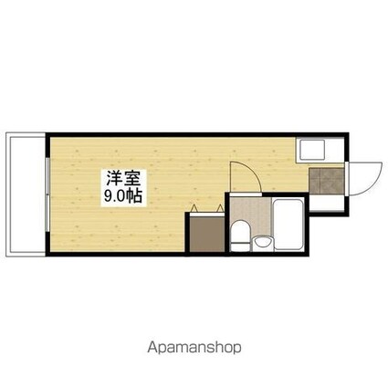 広島県広島市中区舟入中町[1R/21.9m2]の間取図