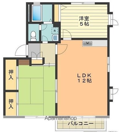 ボナールⅡ[2LDK/54.81m2]の間取図