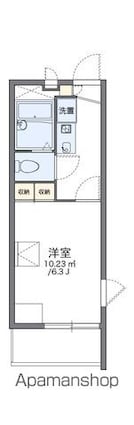 レオパレス光が丘[1K/19.87m2]の間取図