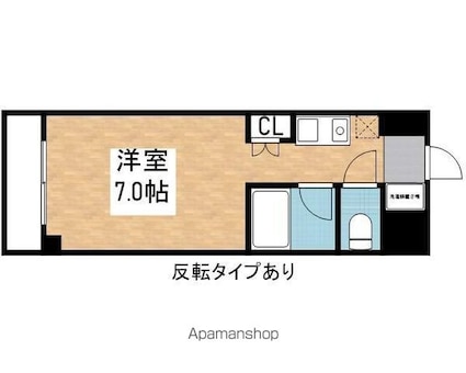 コア・パレス[1K/21.8m2]の間取図