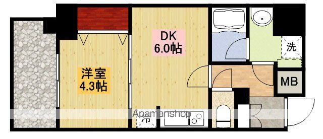 S−RESIDENCE江坂の間取り写真
