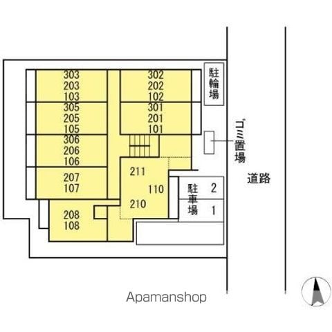 トワ・グレース柏の葉 303 ｜ 千葉県柏市若柴276-1中央156街区3（賃貸アパート1K・3階・30.27㎡） その22