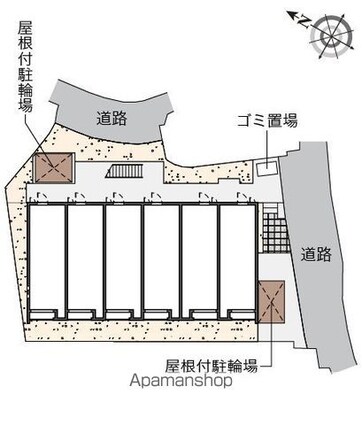 クレイノＣＲＥＡ[1K/23.86m2]の共用部1