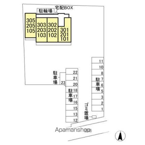 ベルウッド 302 ｜ 千葉県船橋市藤原１丁目24-12（賃貸アパート1LDK・3階・45.92㎡） その20