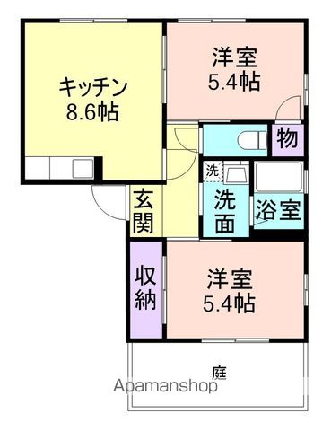 岩出市荊本のハイツの間取り