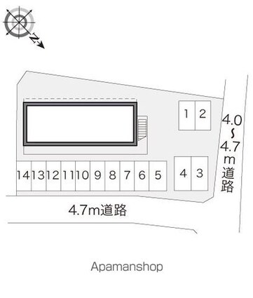 レオパレスリベラ[1K/23.18m2]の配置図