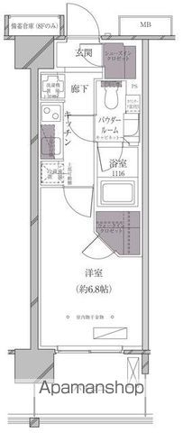 A-standard芝浦の間取り写真