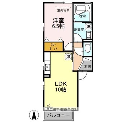 リビングタウンＳＡＫＵＲＡ　Ⅰ[1LDK/41.26m2]の間取図