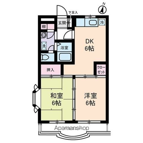 ポポラーレ壱番館の間取り写真