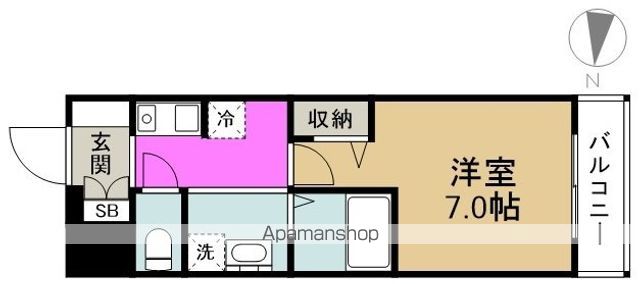 嵜本レジデンス福島の間取り写真