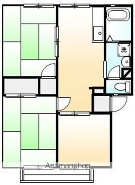 ニューサンシティ川口[3DK/51.79m2]の間取図