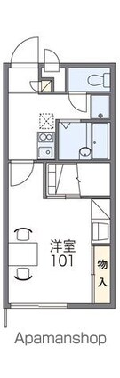 レオパレスすだち[1K/23.18m2]の間取図