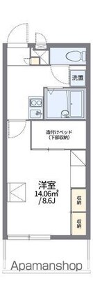 レオパレスアイリ[1K/23.18m2]の間取図