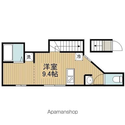 東京都杉並区高円寺南３丁目[1R/21.25m2]の間取図