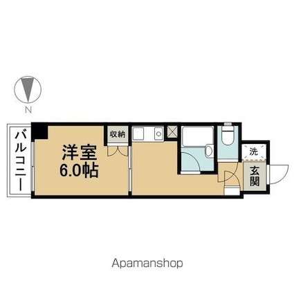 ＭＡＴＳＵＹＡ西葛西[1K/22.36m2]の間取図
