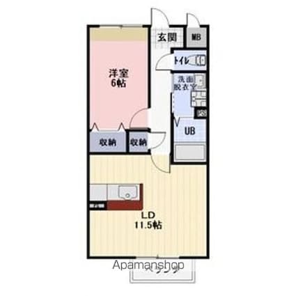 メゾン・イオ[1LDK/46.8m2]の間取図