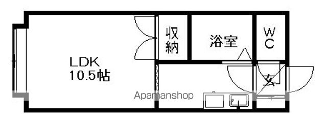 パステル八軒Aの間取り写真