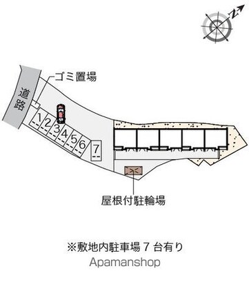 クレイノアネックス[1K/26.96m2]の配置図