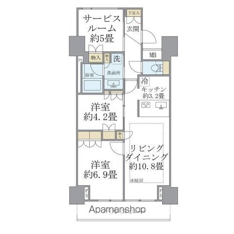 BRILLIA IST 東雲キャナルコートの間取り写真