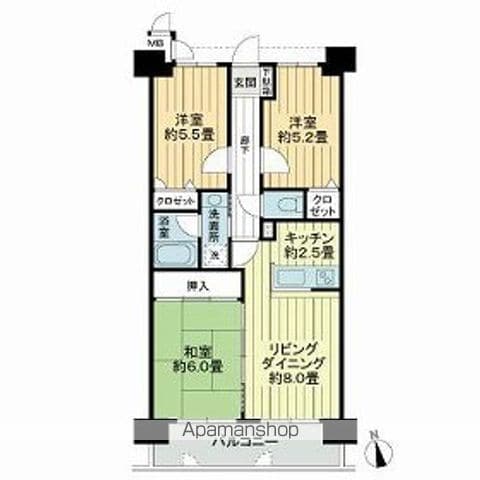 ライオンズマンション坪井川遊水公園の間取り写真