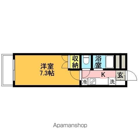 アンプルール フェール レーベンの間取り写真