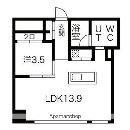 コレクション名駅ＩＩＩ[1LDK/41.27m2]の間取図