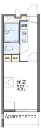 レオパレスリトル　ベル[1K/19.87m2]の間取図
