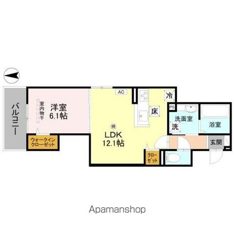GRAMM殿城の間取り写真